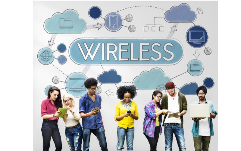 people with wireless devices