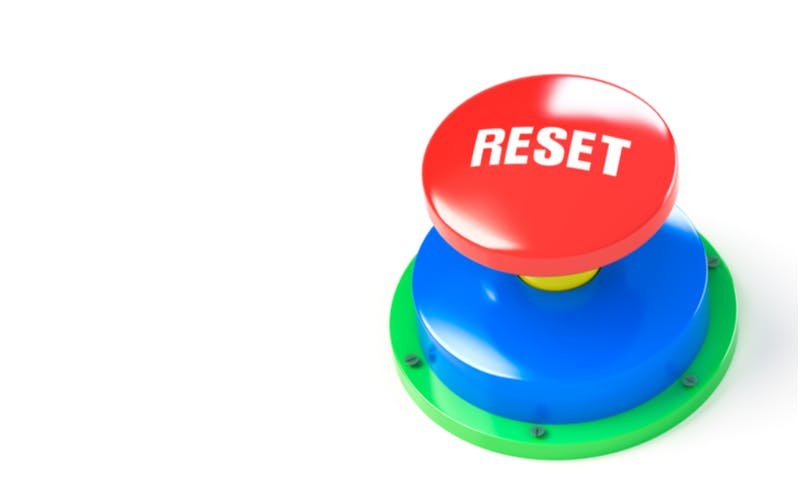 reset colored button