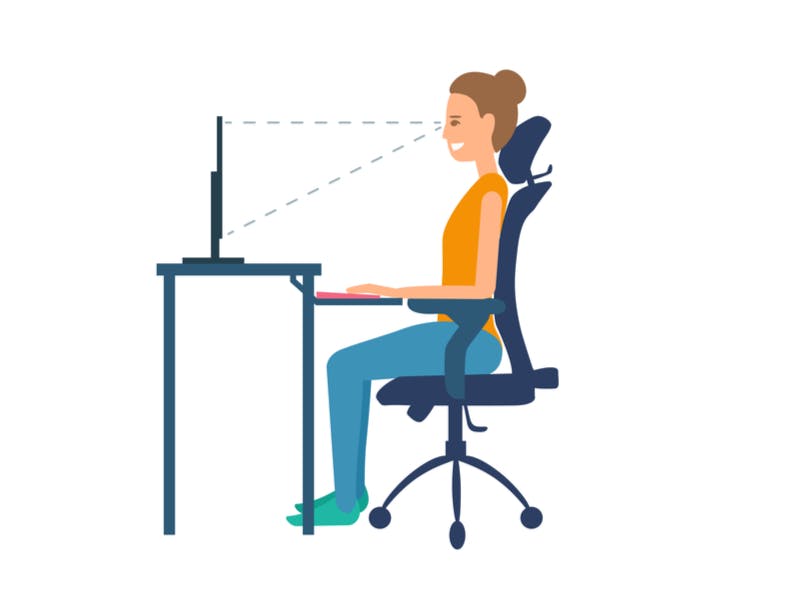 computer sitting position